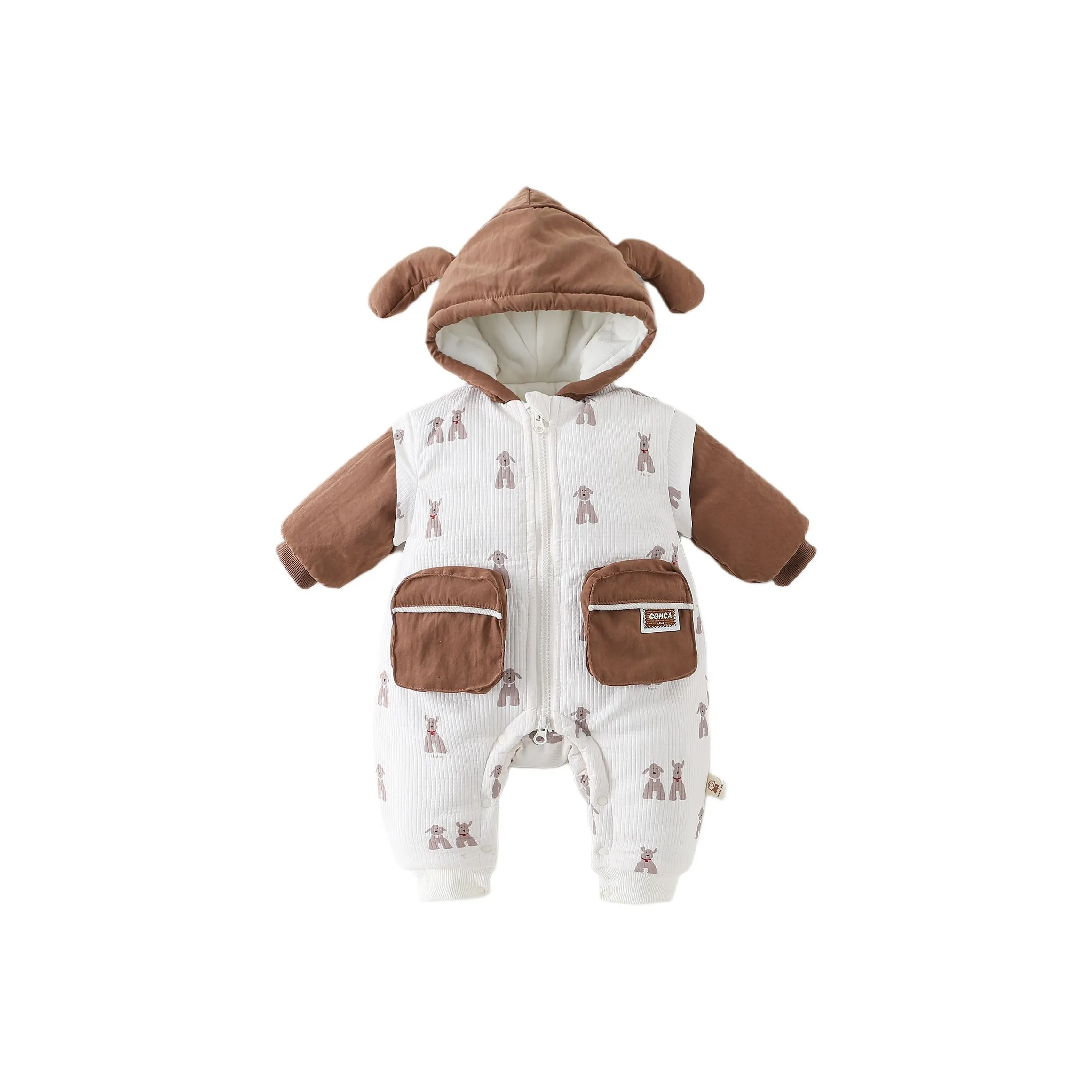 XiaoJinBu Комбинезон Темно-коричневый для младенцев и малышей