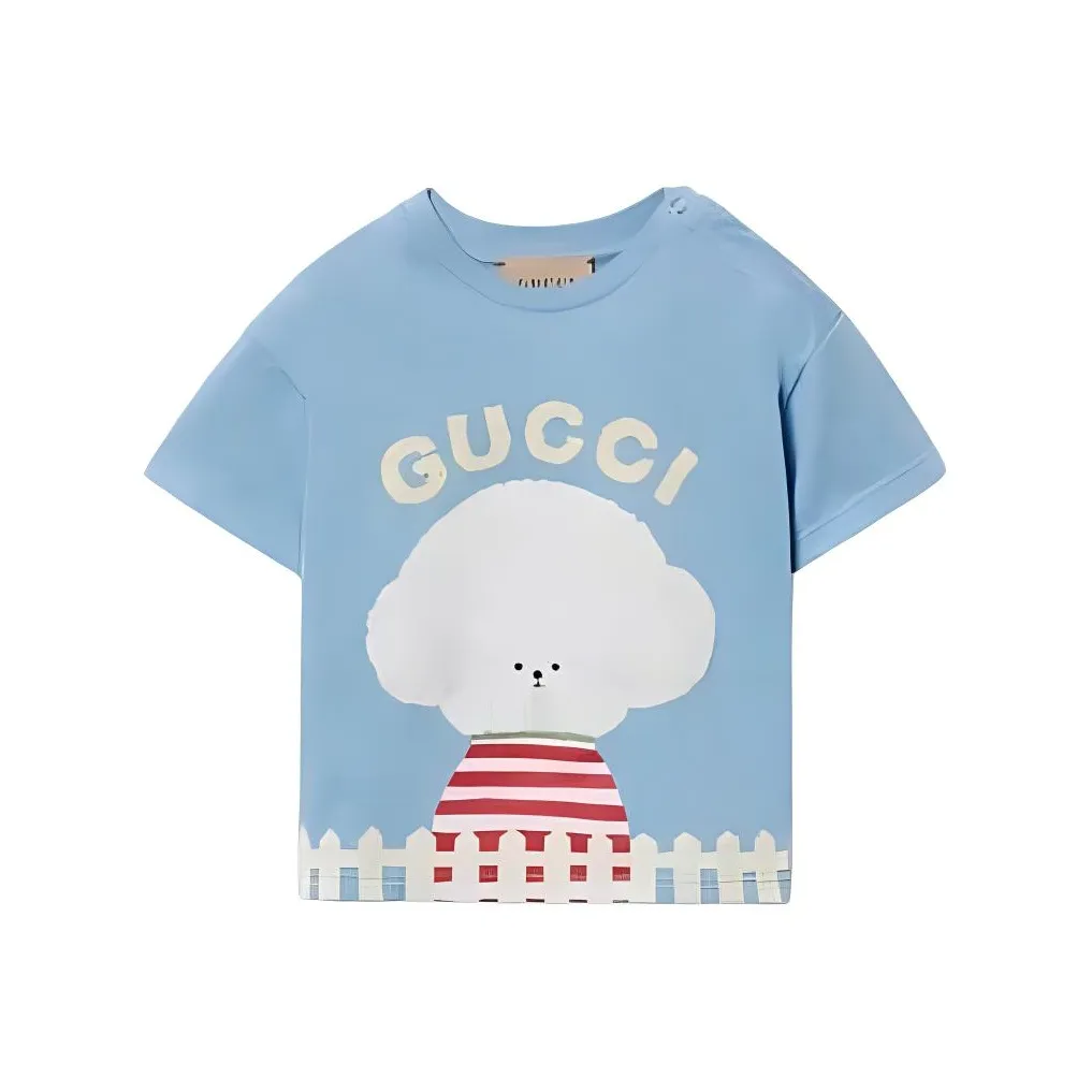 GUCCI T-рубашка светло-синяя для малышей и детей дошкольного возраста