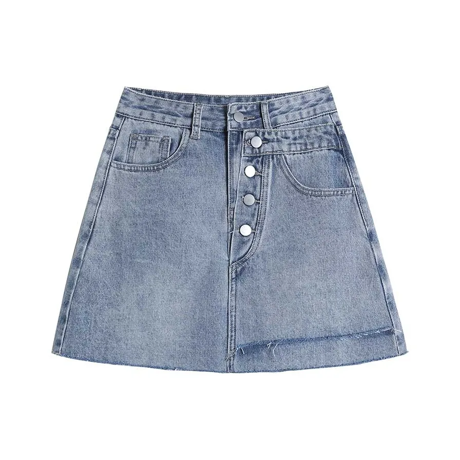FAWENXIANGZI Denim Short Skirts Women's