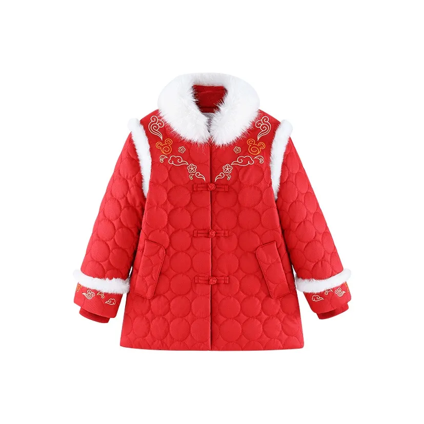Disney PARKA Пальто Minnie Series Красный Детский