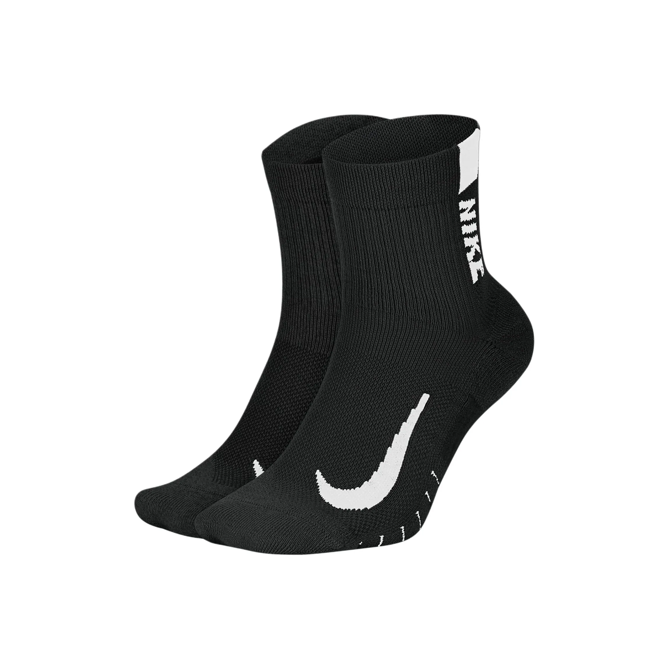 Nike Бег Низкие носки 2 пары Детские носки 2 упаковки черные для малышей