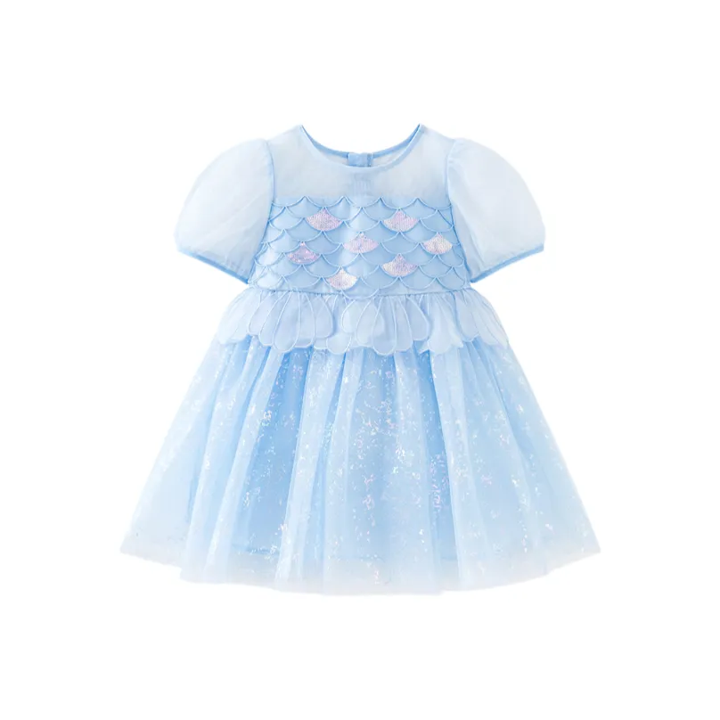 Mini Bala Мини Balabala Платье Ледяной синий 80901 Для детей 3-7 лет