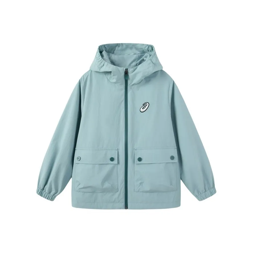 Asics Ветровка Urban Light Trend Светло-зеленый белый Подростки
