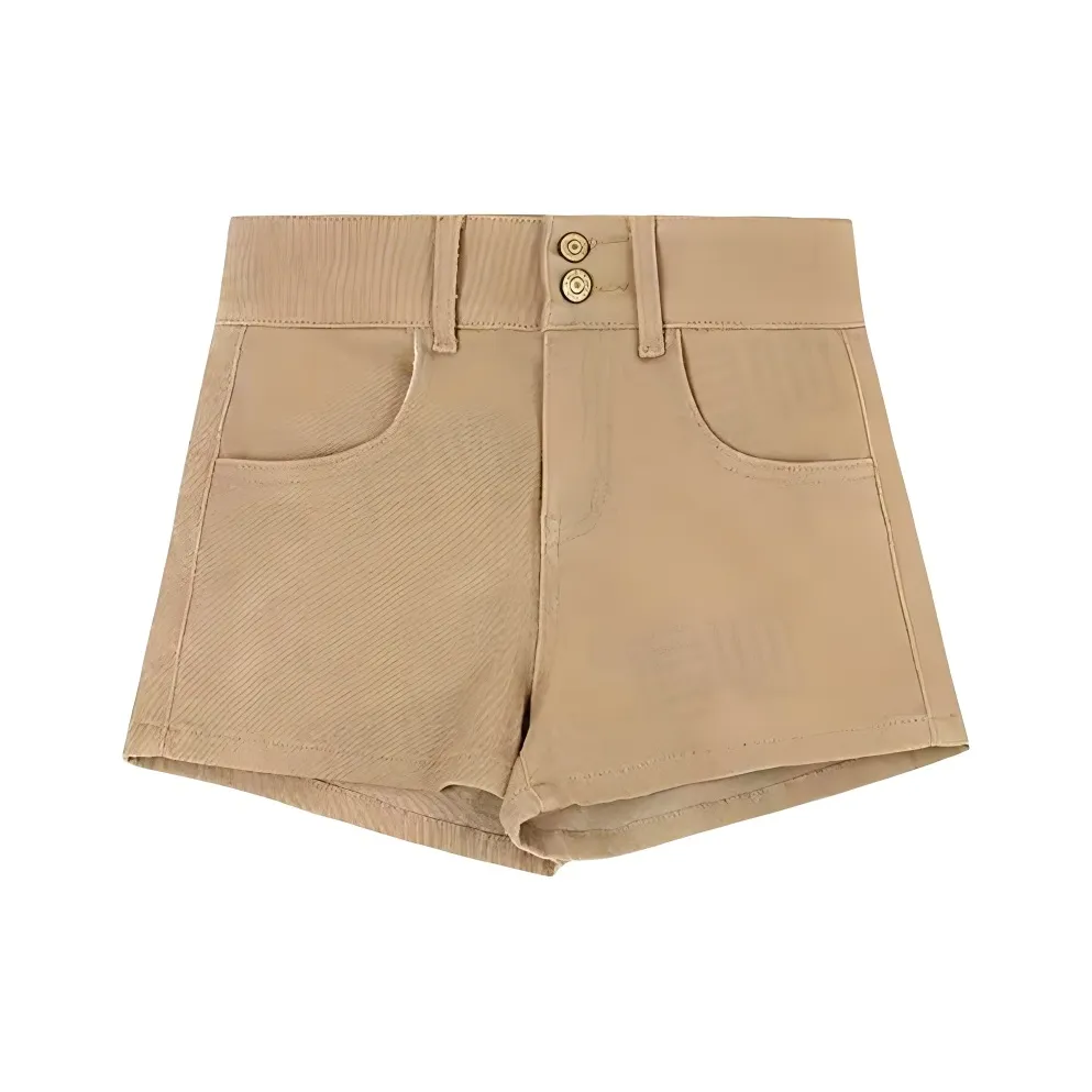 Honey Denim shorts sequin Women's Khaki