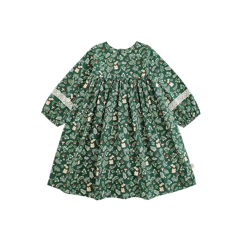 YOEHYAUL Платье Зеленый Кролик Дети Возраст 3-7 лет