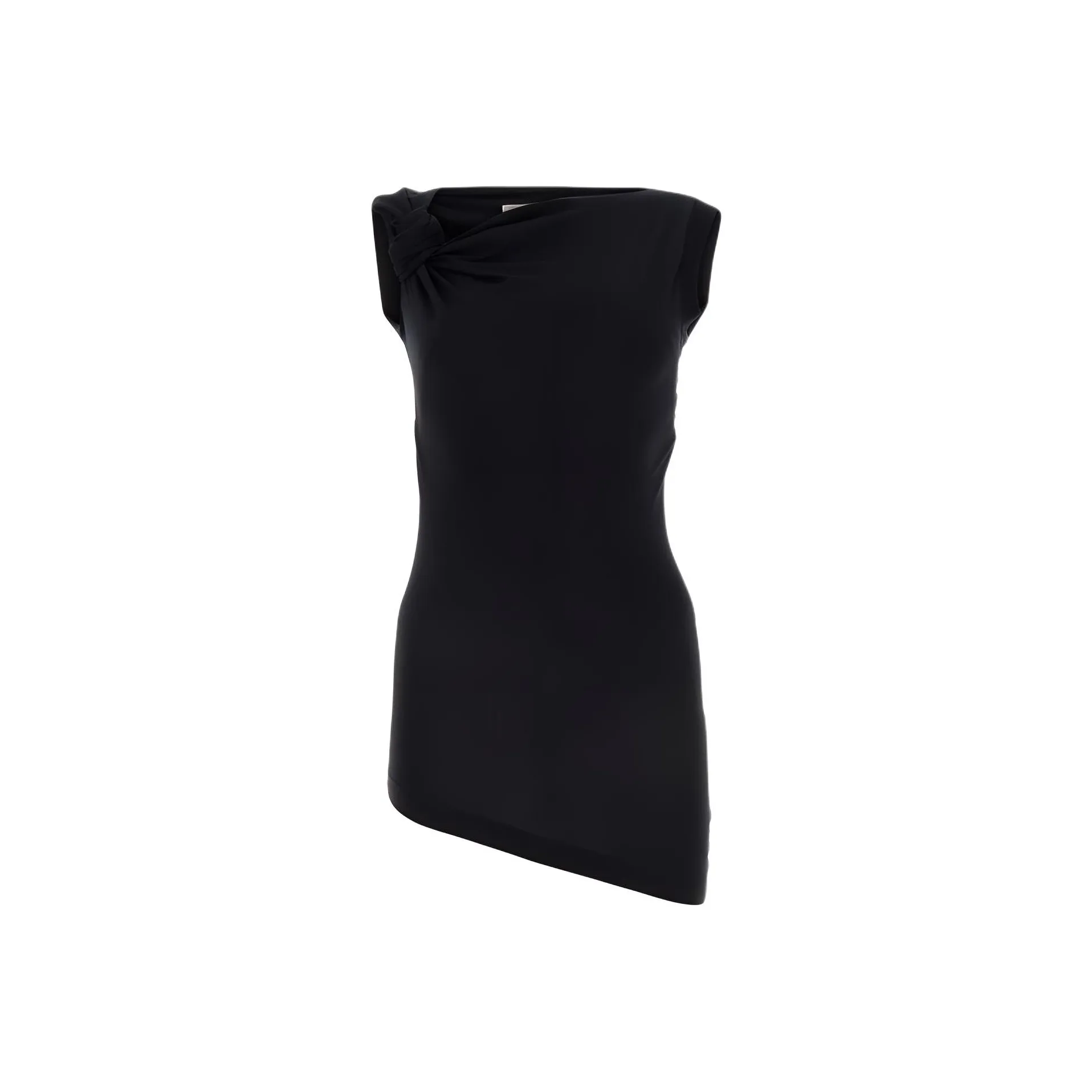 Alexander McQueen Knot Detailed Asymmetric Hem Top