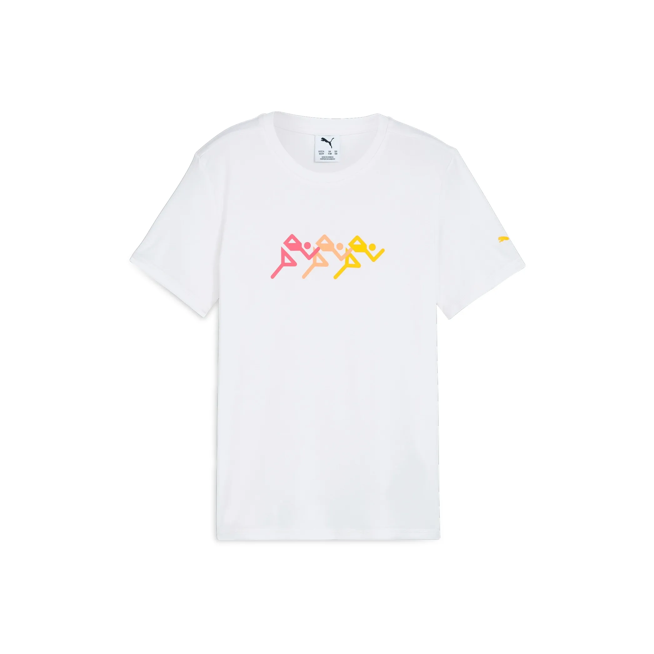 PUMA RUN FAVORITE SSgraphic T-Shirt SS25 Белый Детский