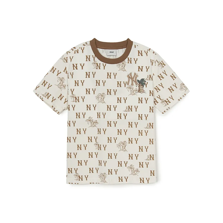 MLB KIDS T-рубашка New York Yankees SS25 Айвори для детей 3-7 лет