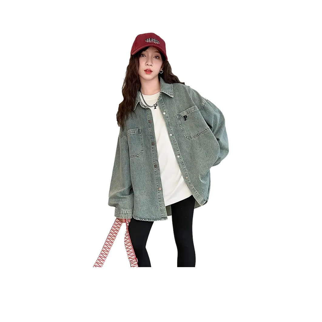 Because No Повседневная спортивная одежда Весна Деним Куртка Белая T-рубашка Детская