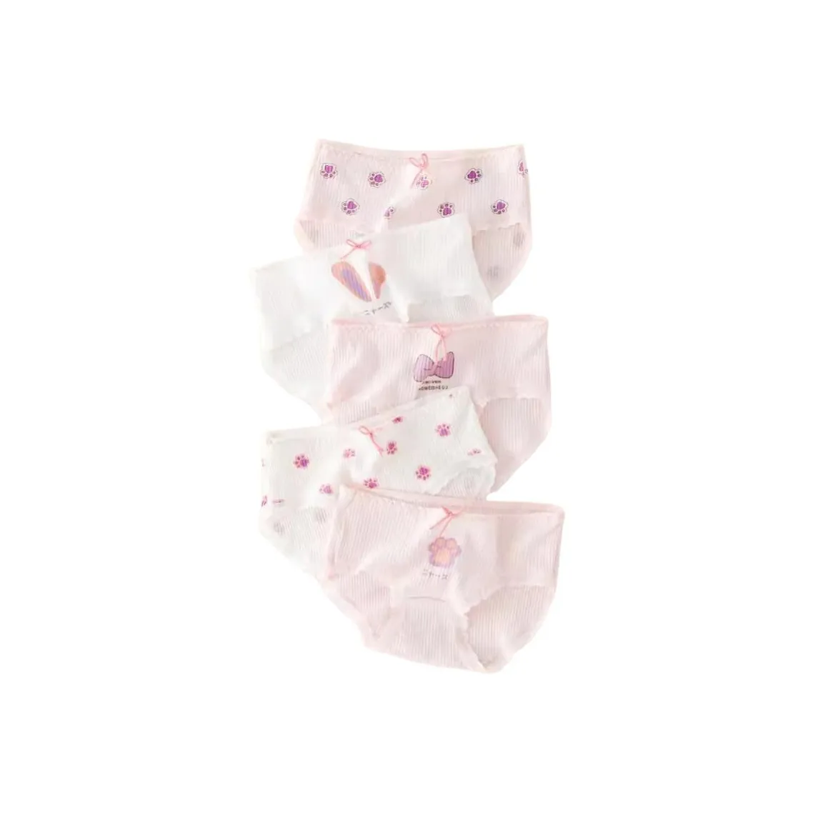 OVE Нижнее белье 5 пар Розовый Кошачья лапа Детский