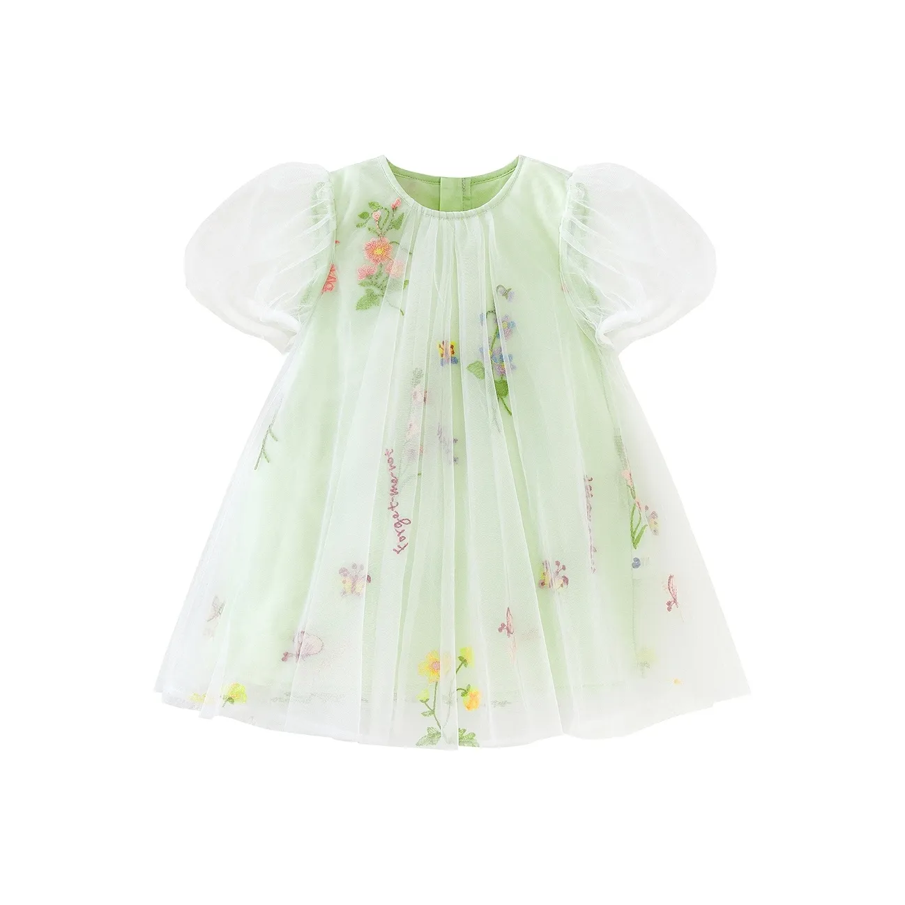 Mini Bala Мини BALABALA Платье SS25 Зеленый Тон 00344 Детский