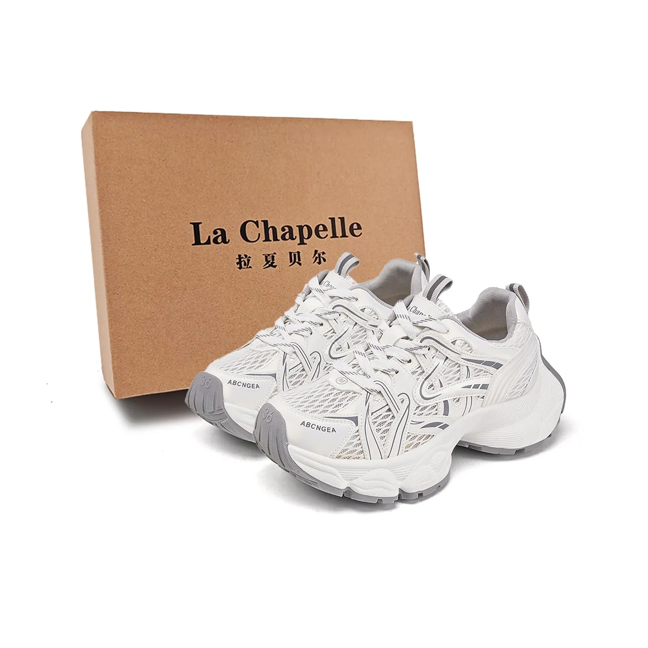 La Chapelle массивные кроссовки Low Top Белые Женские