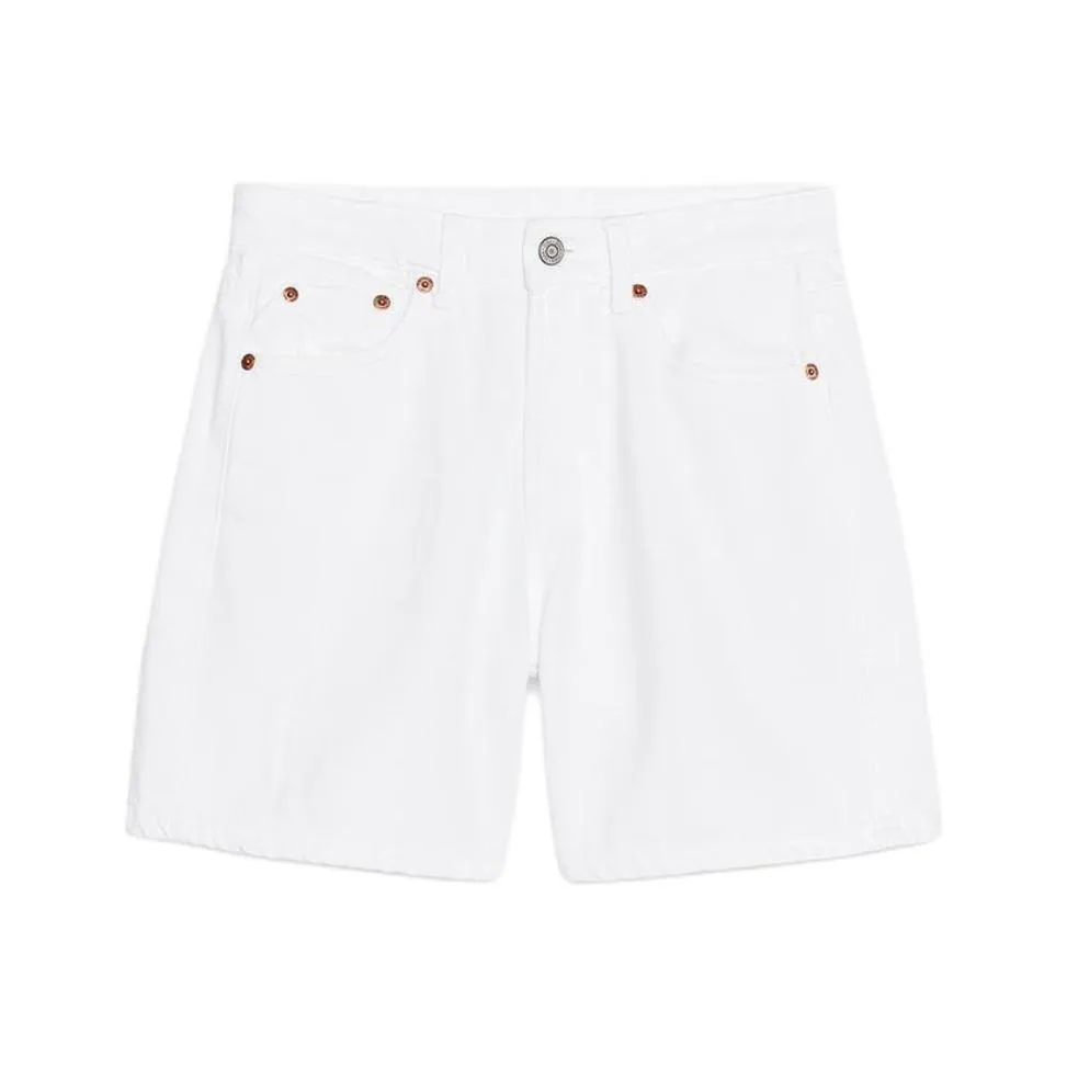 ZARA Trf Denim Shorts Women's Frosted White
