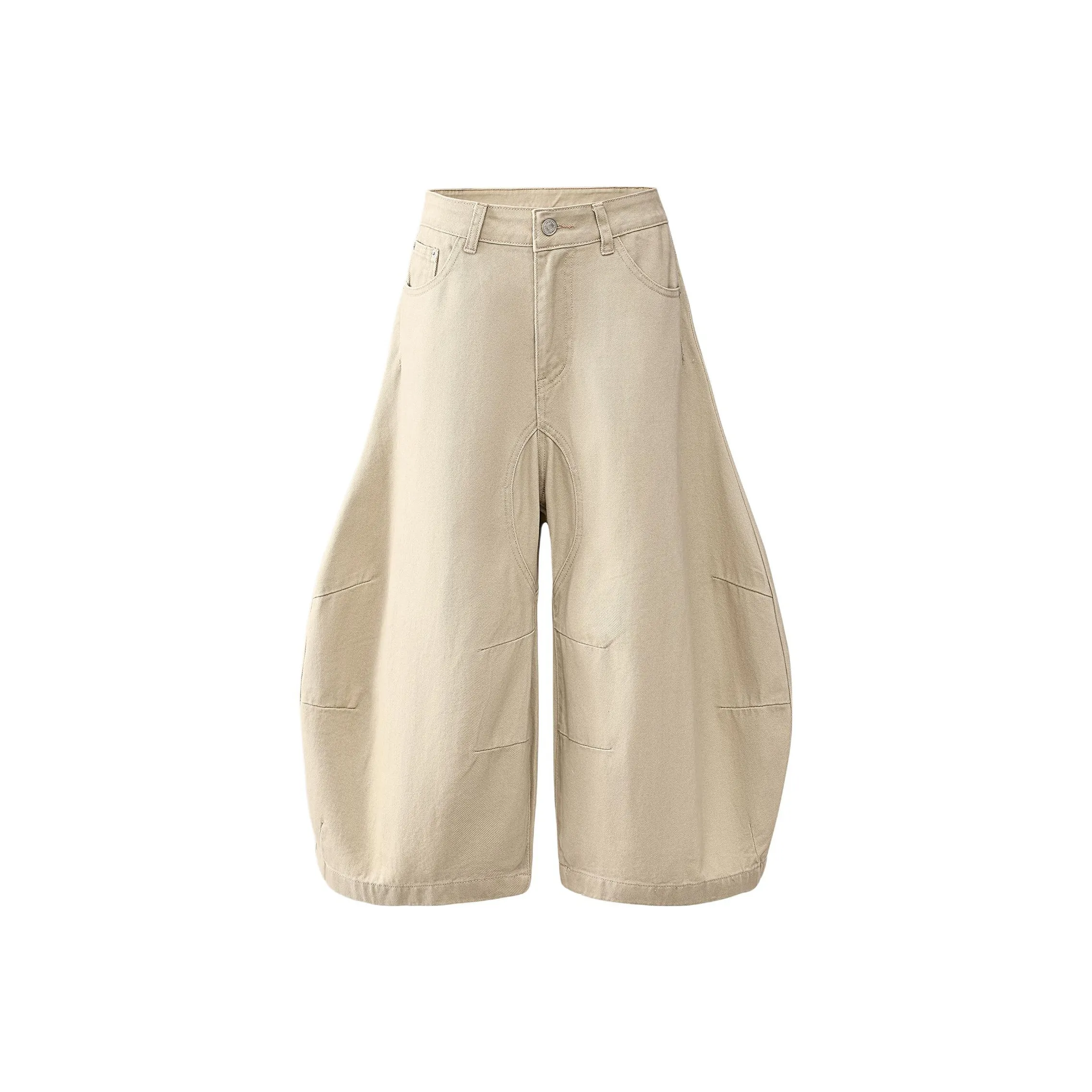 Wen Shan Джинсовые шорты Женские Абрикос