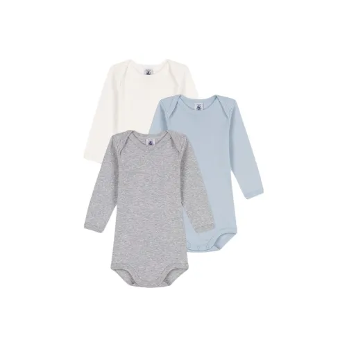 PETIT BATEAU 3 шт Бежевый+Серый+Blue Baby Комбинезоны / Ползунки