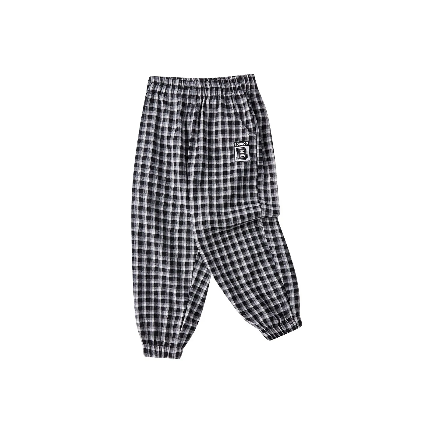 BOBDOG Брюки Черный Белый Клетка Детский