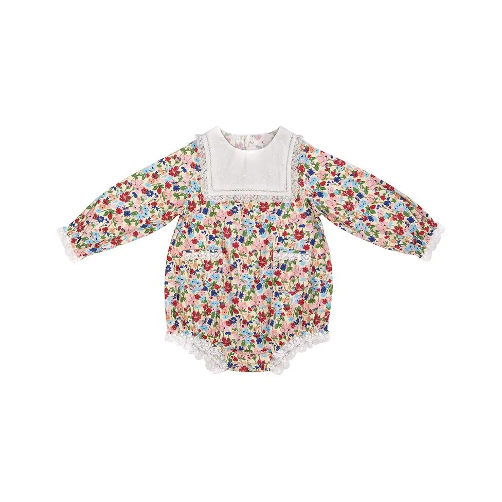 Happyology Кожа Friendly Цветочный Дизайн Комбинезон Для Малышей и Детей Предварительного Возраста