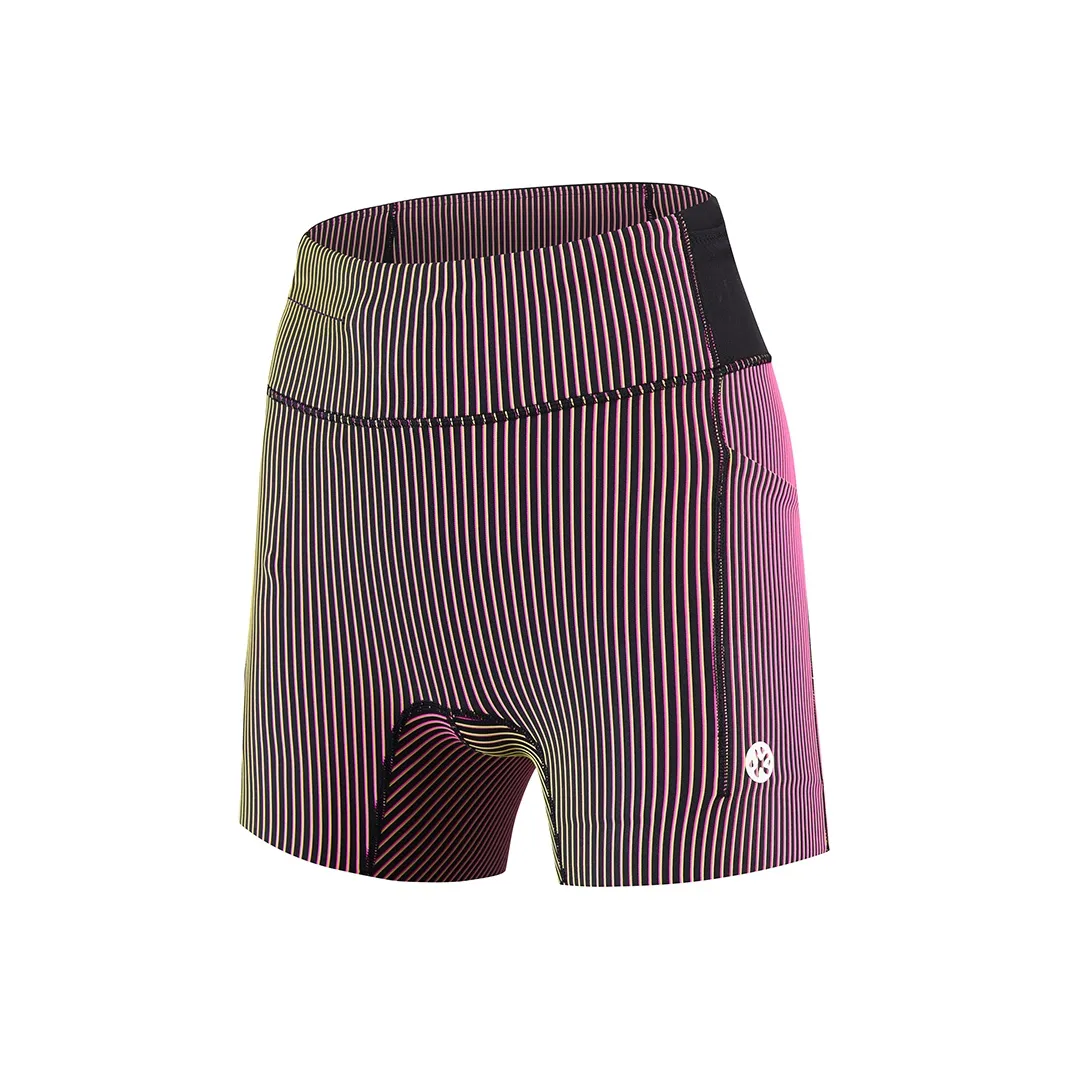 BMAI Бег Шорты Женские Ослепительный цвет Элегантный черный