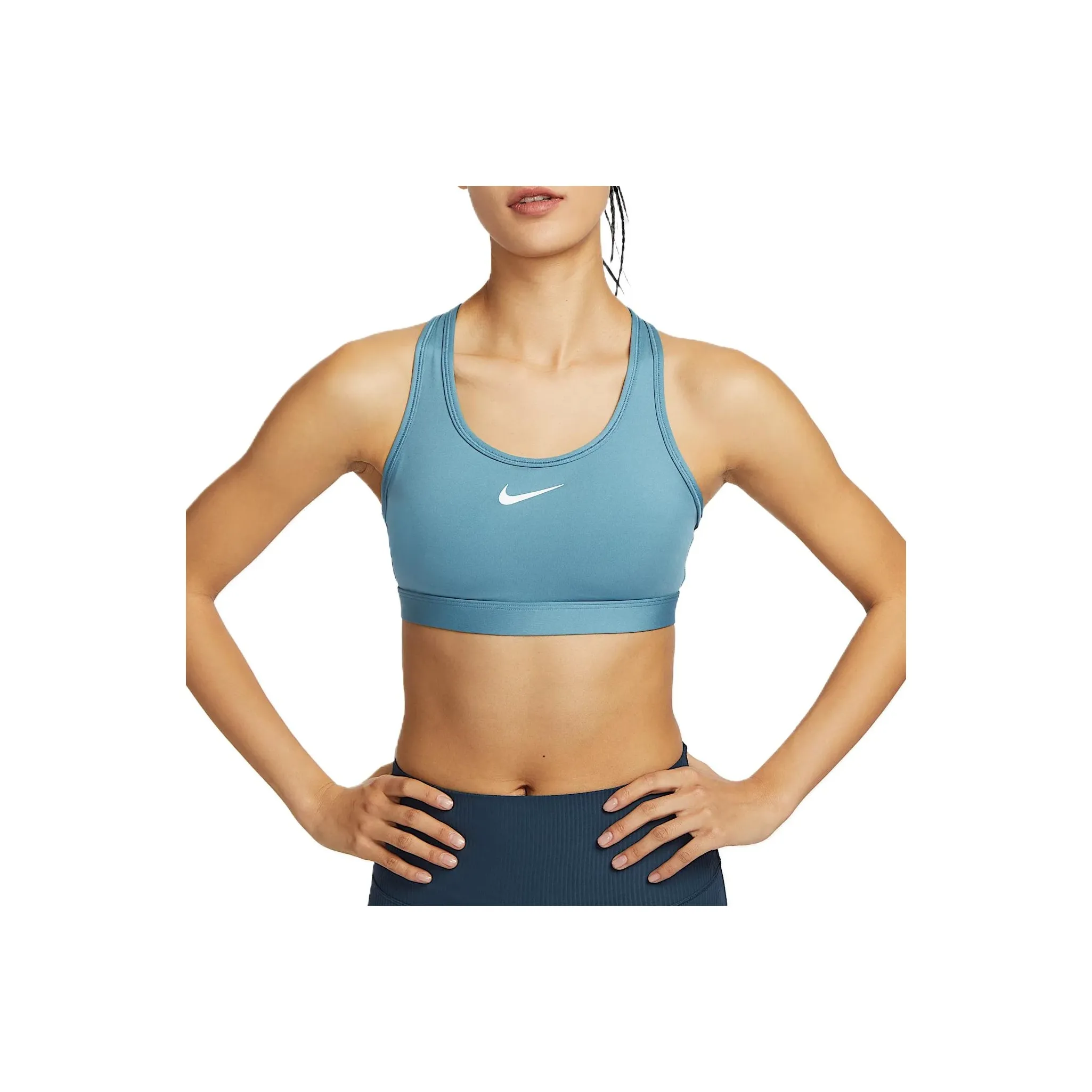 Nike Swoosh Спортивное белье Женское Дымчатый Синий