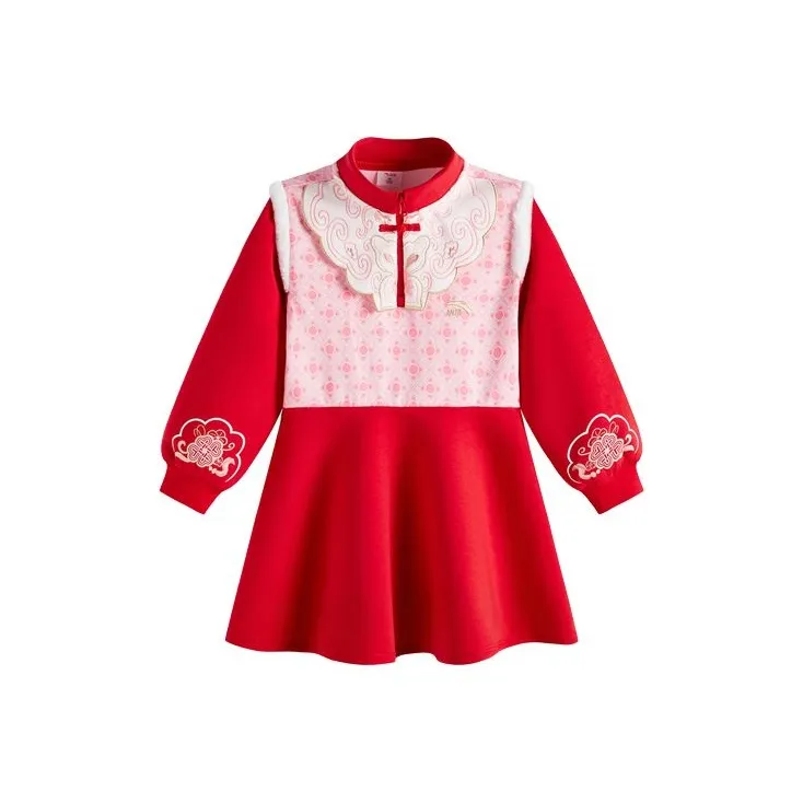 Antakids Платье Гематит Красный для детей 3-7 лет