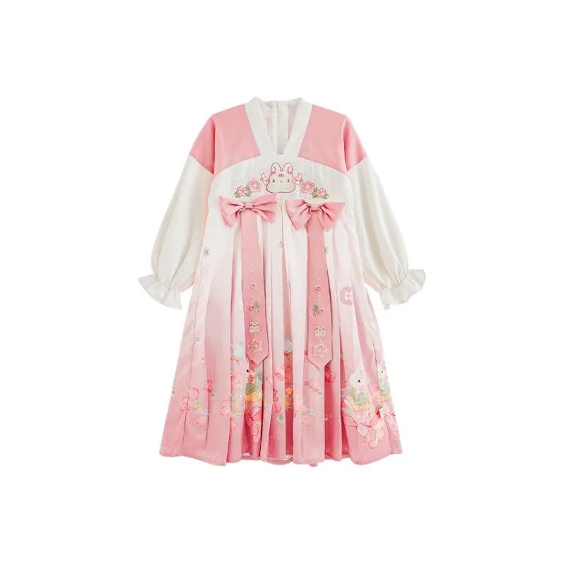 YOEHYAUL Платье Розовое для детей 3-7 лет