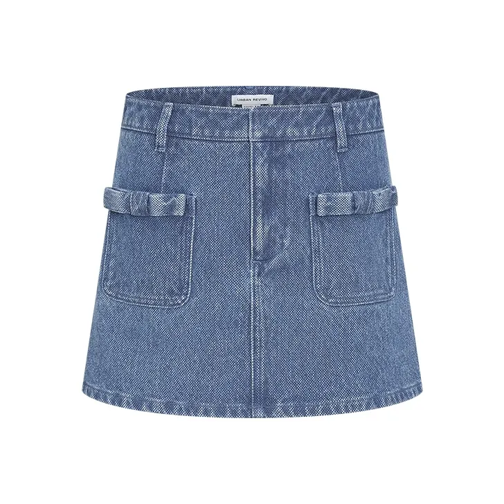 URBAN REVIVO Джинсовые короткие юбки Женские