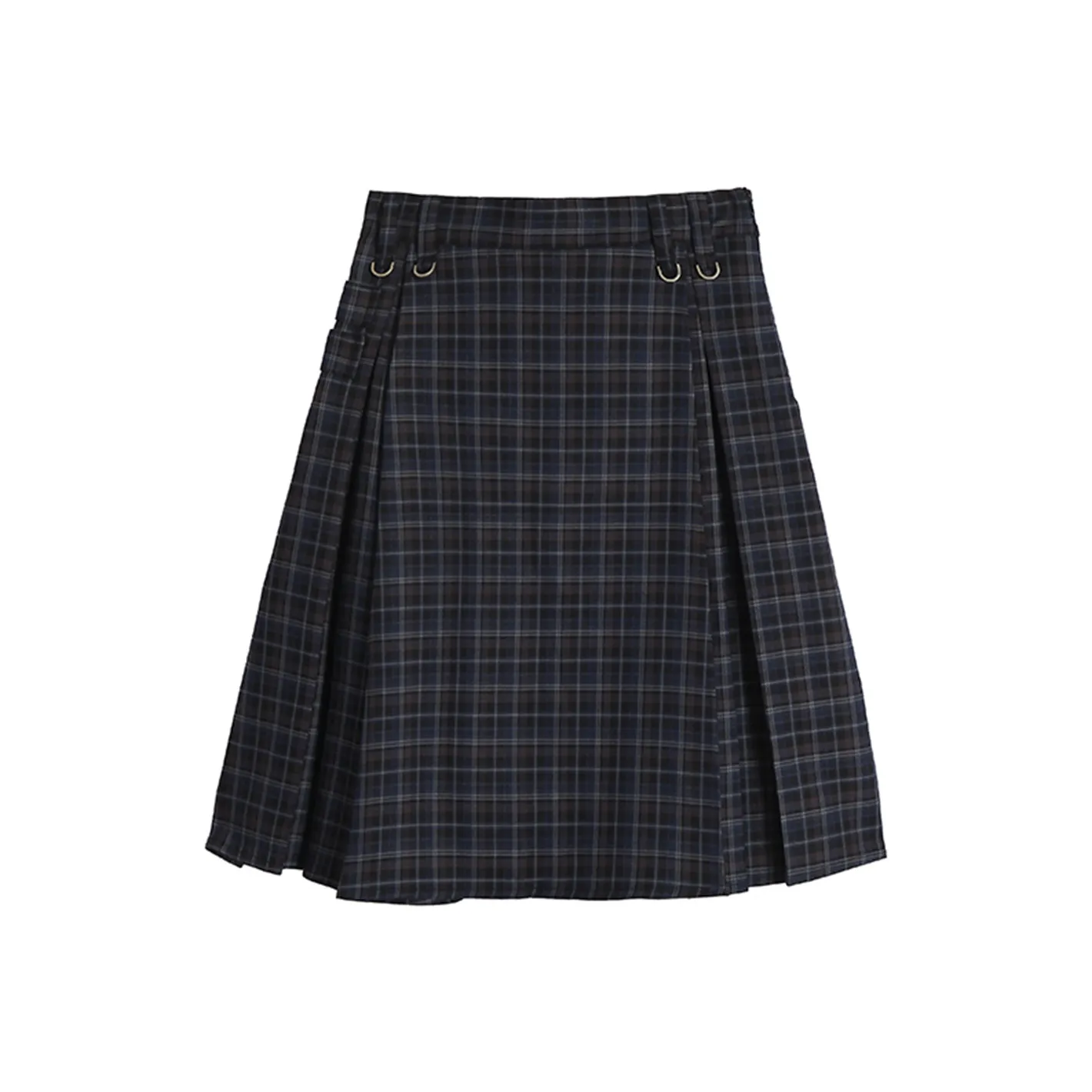 COVER TIME Повседневный Длинный Юбка Женские Темно-синий