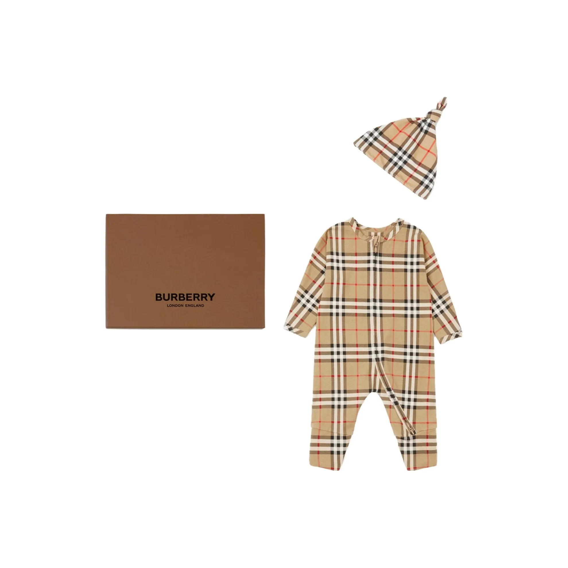 Burberry Комбинезон Архивный Бежевый Infant Wa Toddler