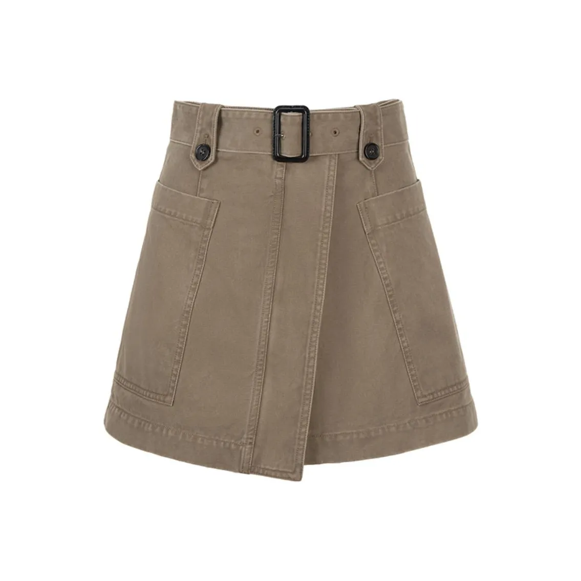 AIVEI Джинсовые короткие юбки Женские Коричневый