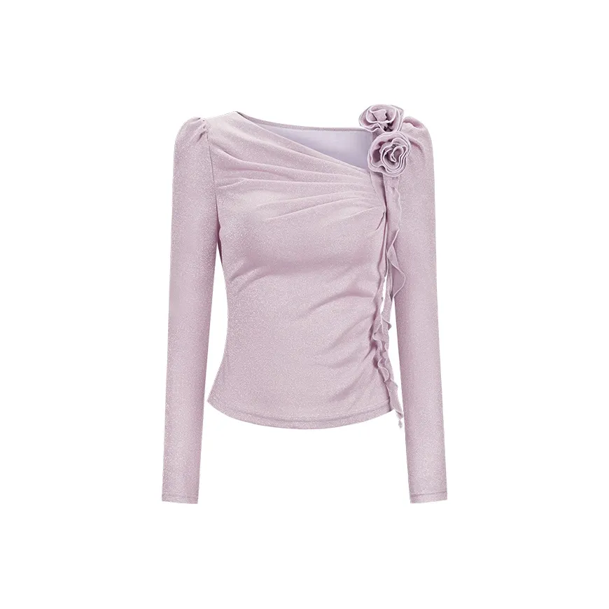 CHICHY CHICHY Size Sister Series Shirt Women's Pink Purple