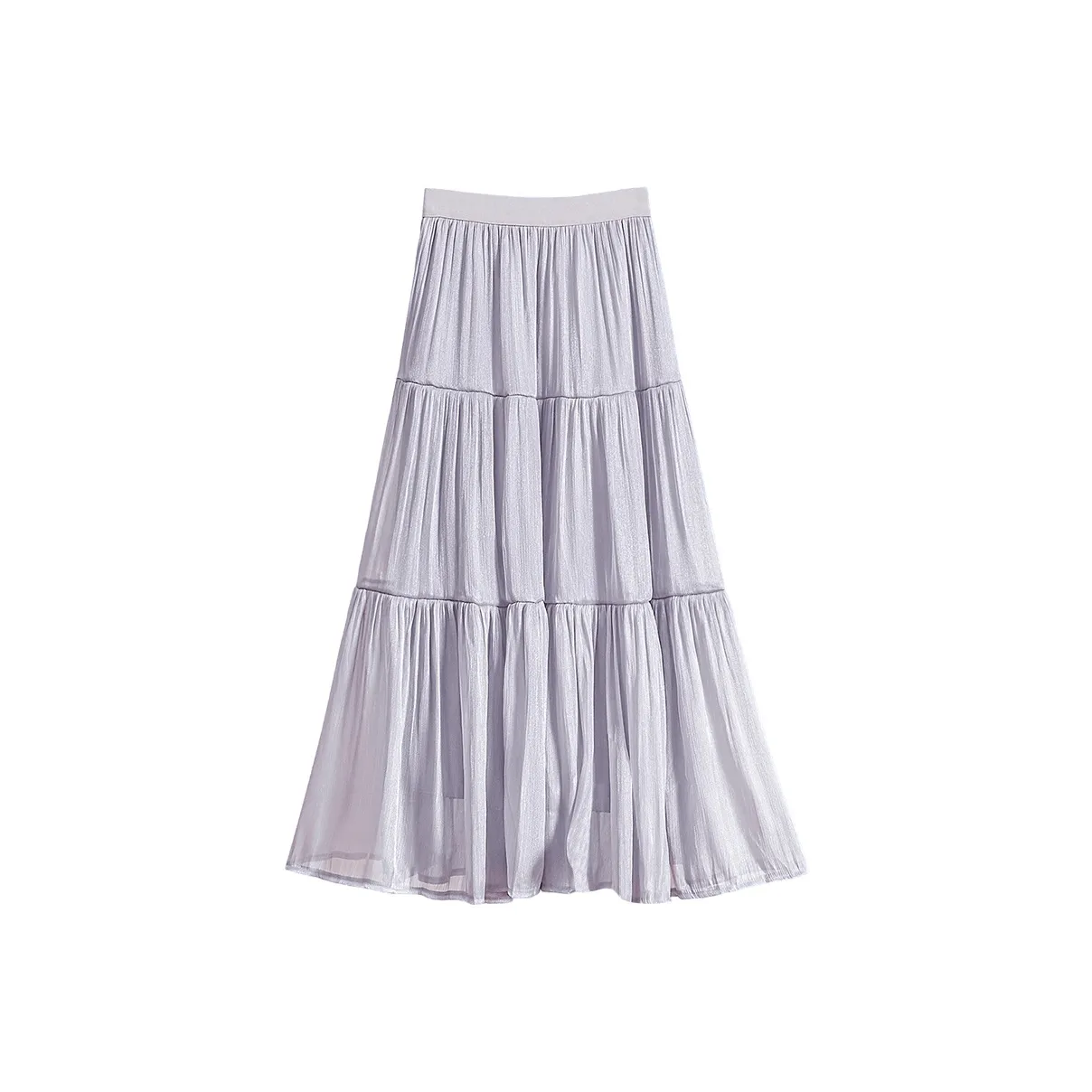 TOUCH Повседневный Длинный Юбка Женская Серый Фиолетовый
