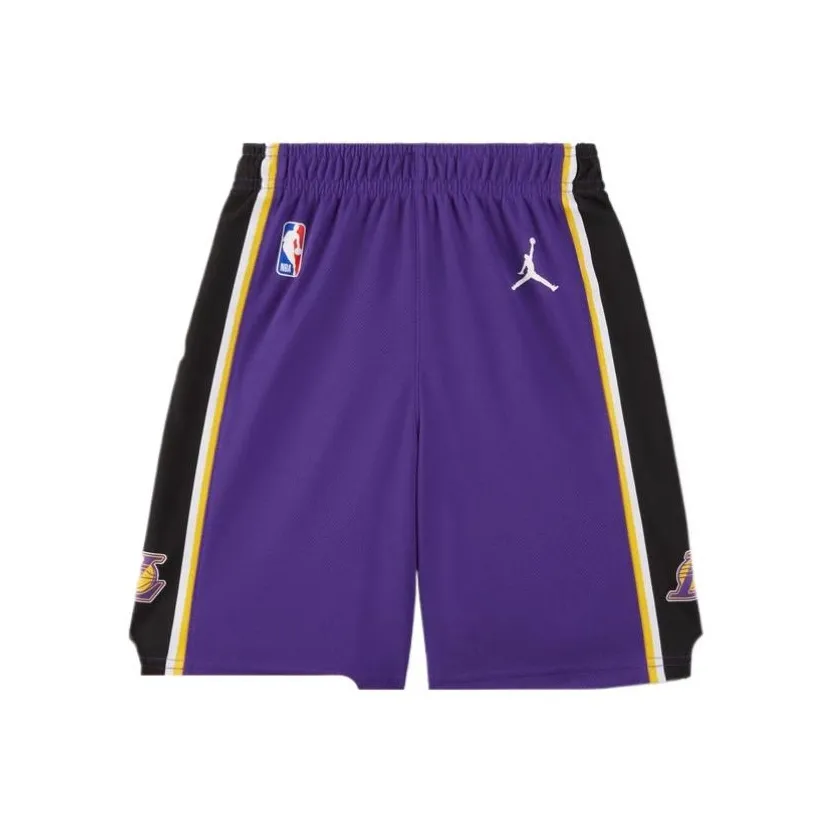 Джордан Outlets Шорты Детский Ting Фиолетовый Los Angeles Lakers
