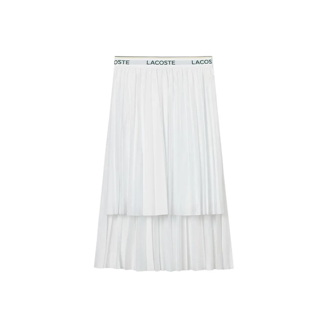 LACOSTE Collaboration SS25 Повседневная Длинная Юбка Женская Белая