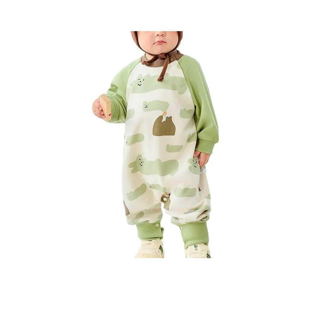 Mini Bala Комбинезон Белый кофейный тон для малышей и детей дошкольного возраста