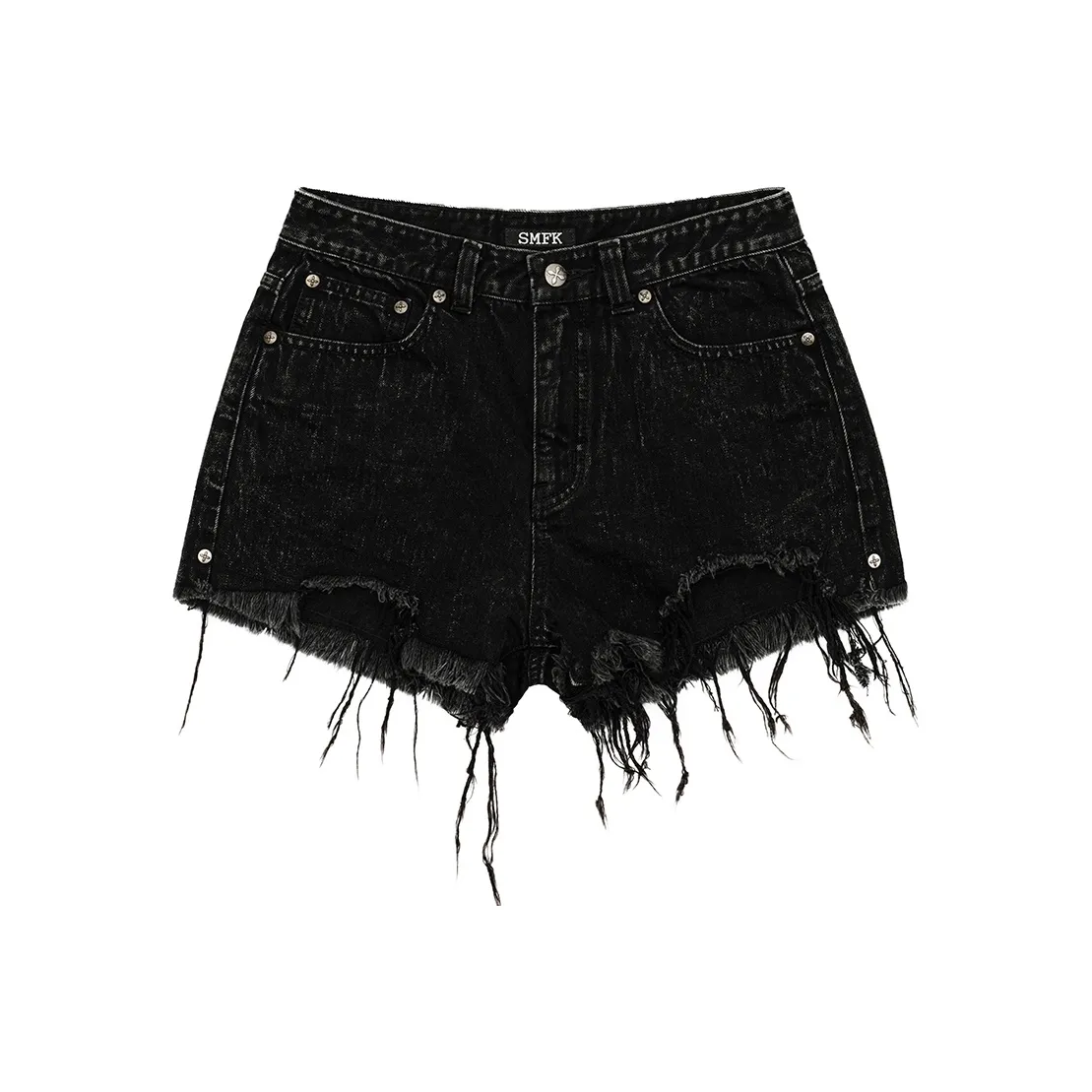 SMFK Джинсовые шорты Женские Черный деним