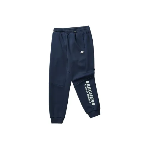 Skechers Темно-королевский синий Kids Вязаные Тренировочные брюки
