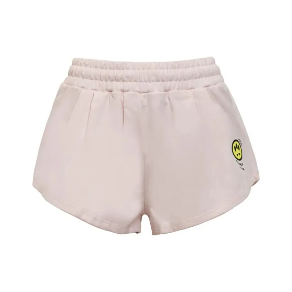 Barrow Logo Printed Pleated Shorts