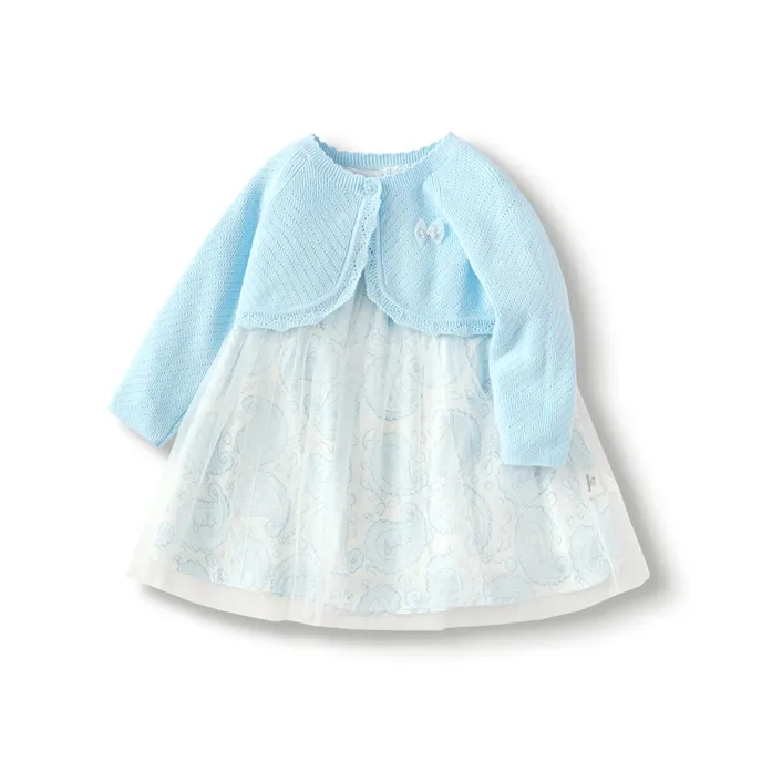 BALABALA Малыш Платье Розово-синий Infant And Toddler