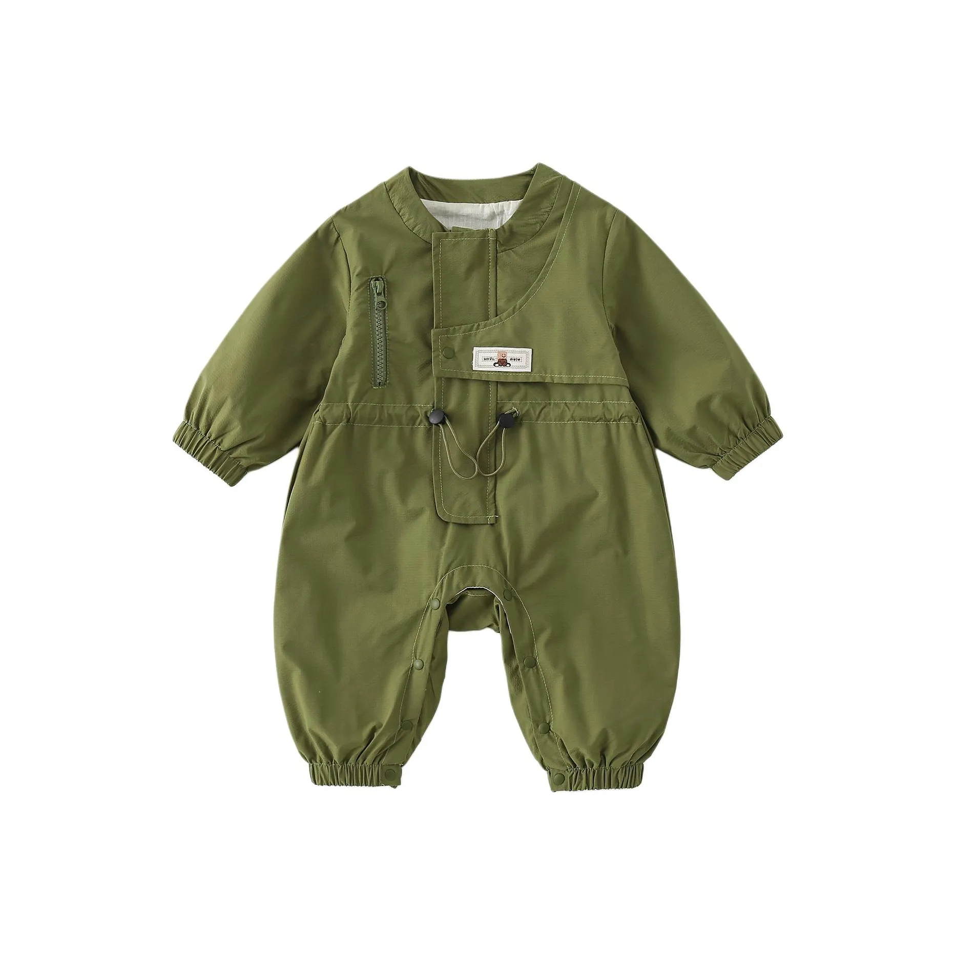 XiaoJinBu Комбинезон Армейский зеленый для малышей и детей дошкольного возраста