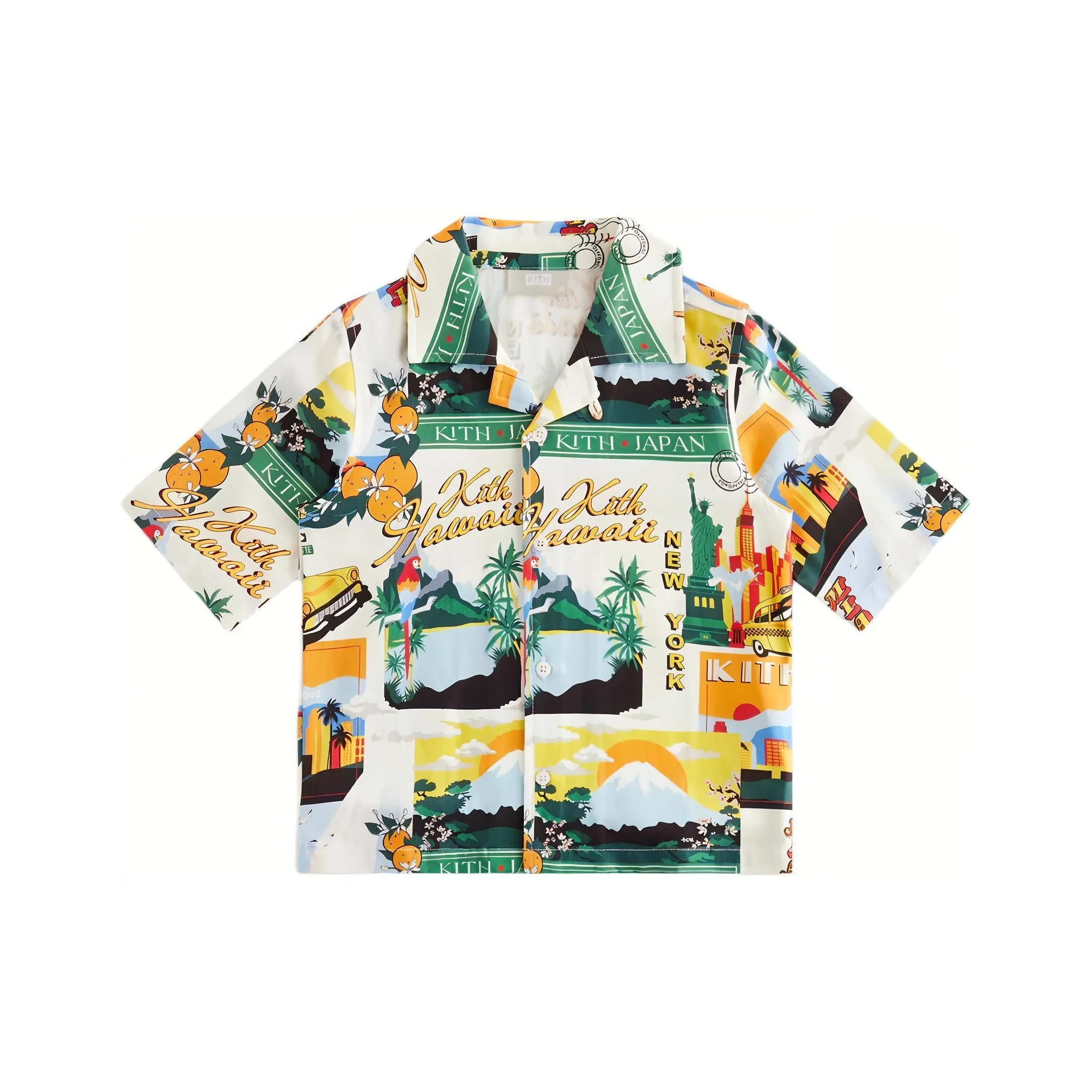 KITH Collaboration Kids 2024 Summer Collection Рубашка из шелка для детей