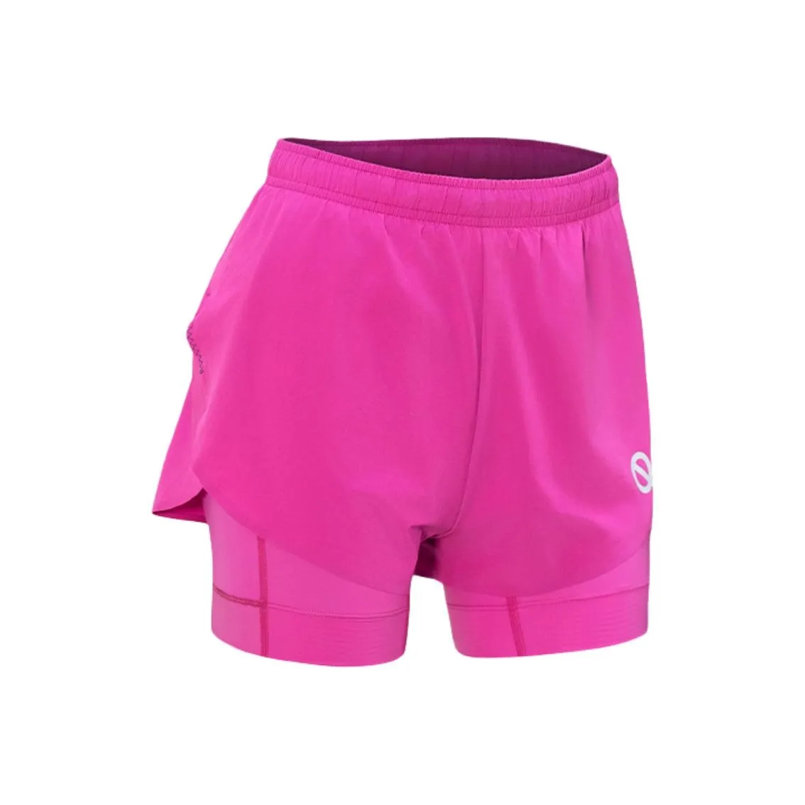 Qinkung Спортивные шорты Женские Неоново-розовые