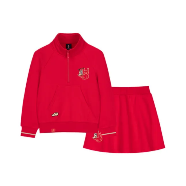 Детский комплект Hush Puppies для детей 3-7 лет юбка SS25 кораллово-красный