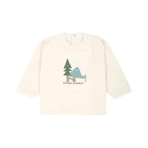 PETIT BATEAU Сливочный Детский Т-Рубашка