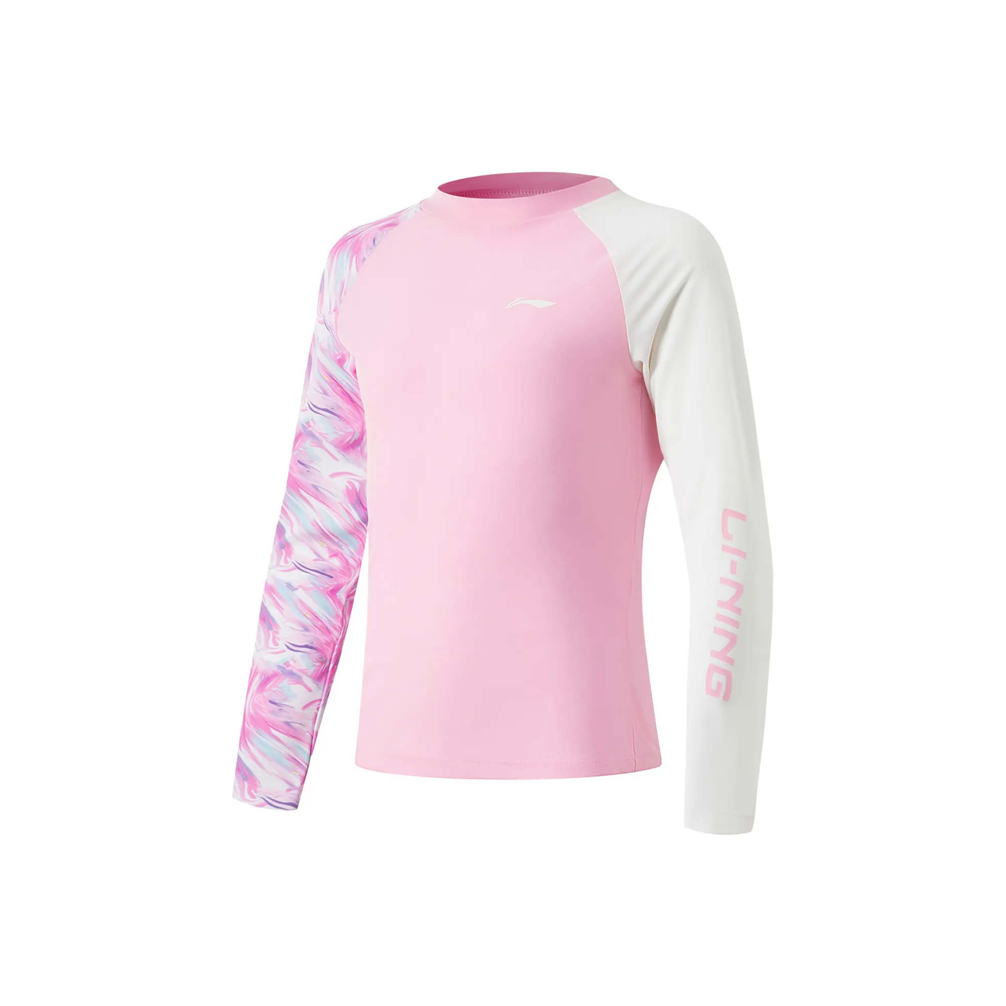 LINING YOUNG Swimming Купальник для детей Ромб Розовый Стандартный Белый Подростки