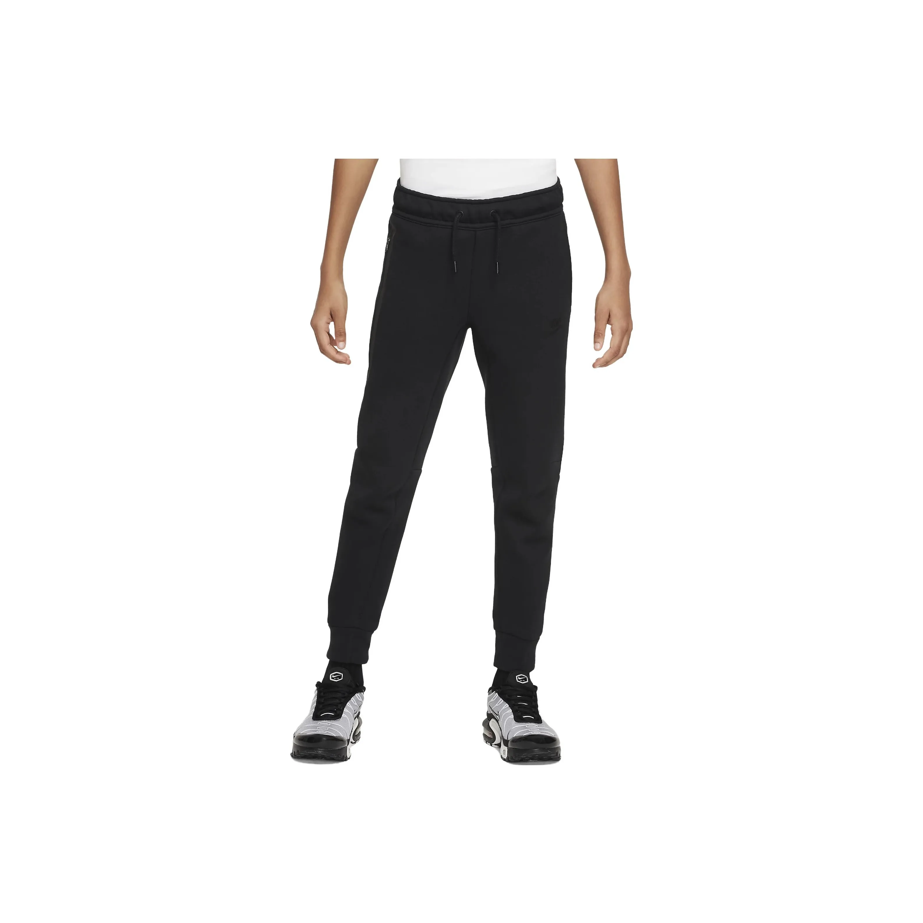 Подростки Nike Вязаные Тренировочные Штаны Sportswear Tech Fleece Мальчики Черный