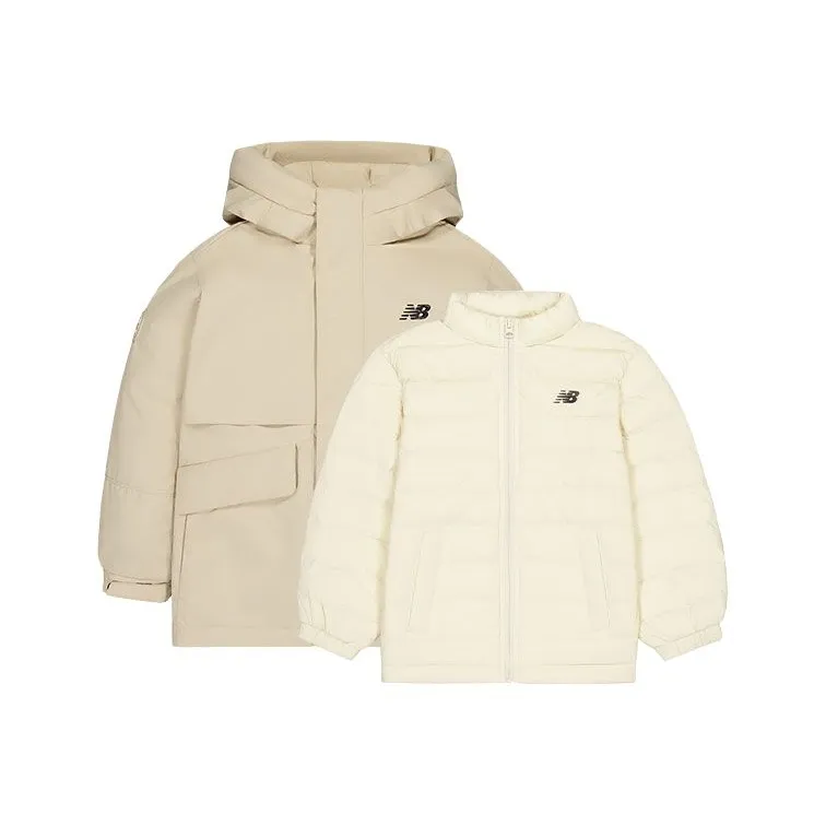 New Balance совместная ветровка Абрикос для детей 3-7 лет