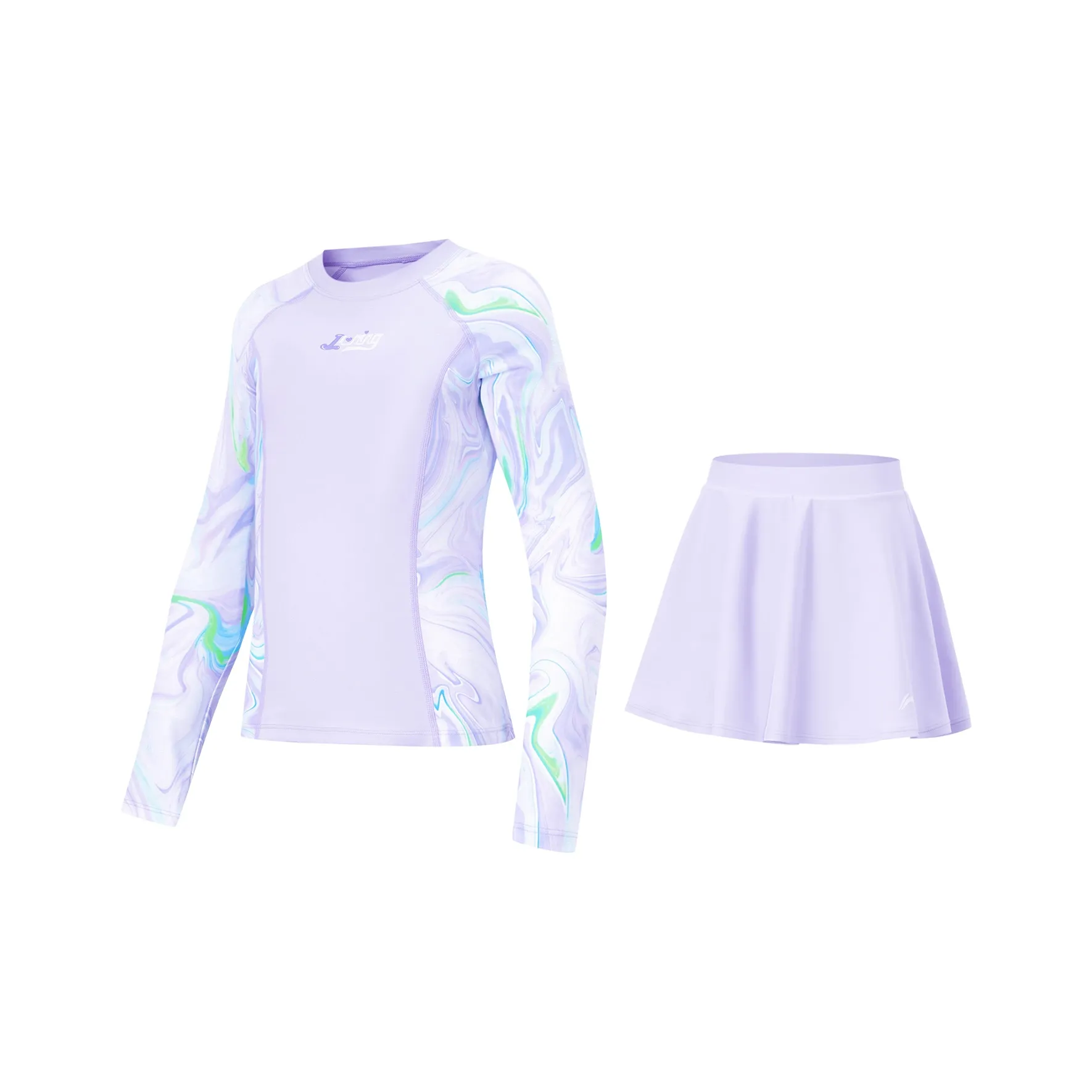 LINING YOUNG Детский купальник светлый сиреневый для подростков