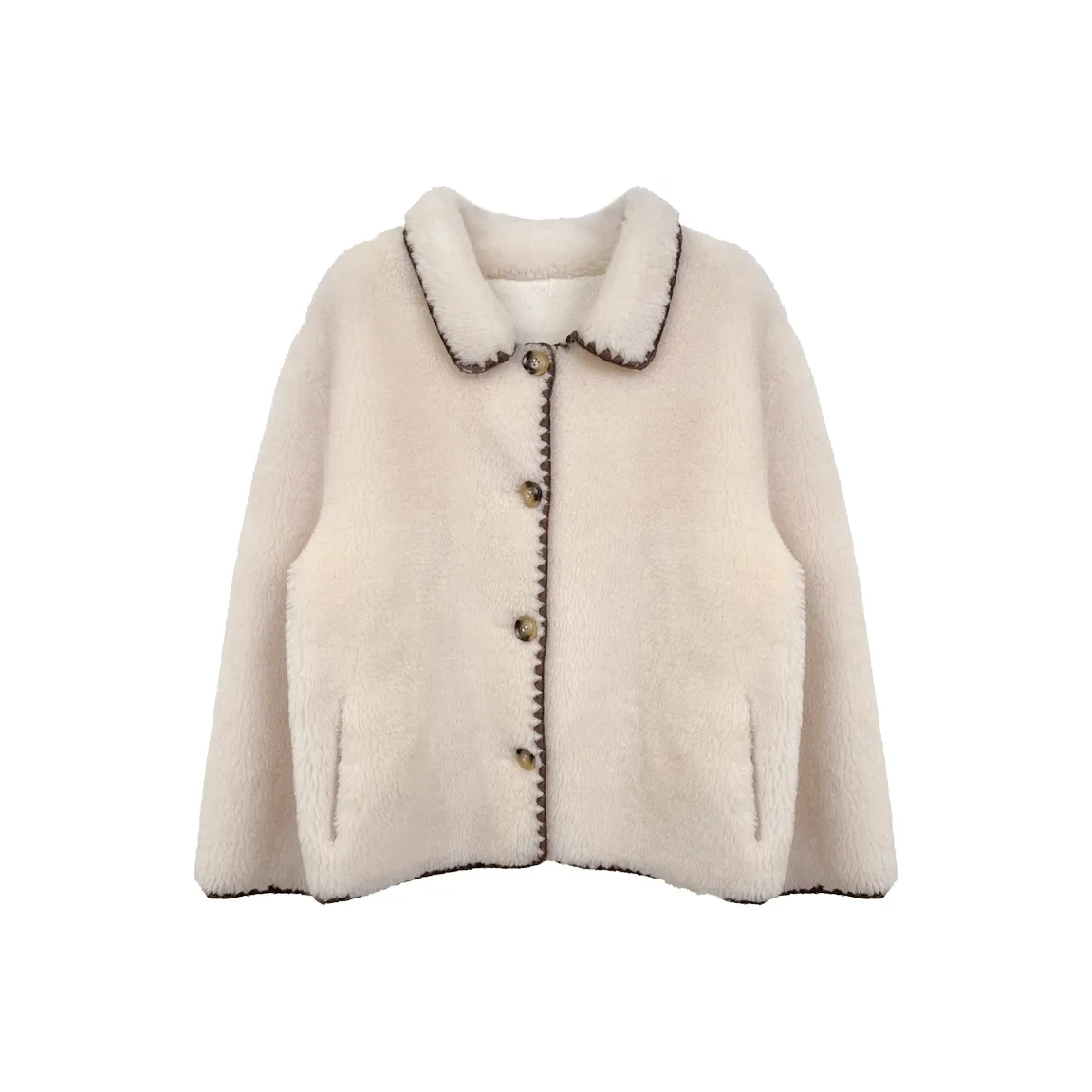 Kele Coco Экрю Женские меховые изделия