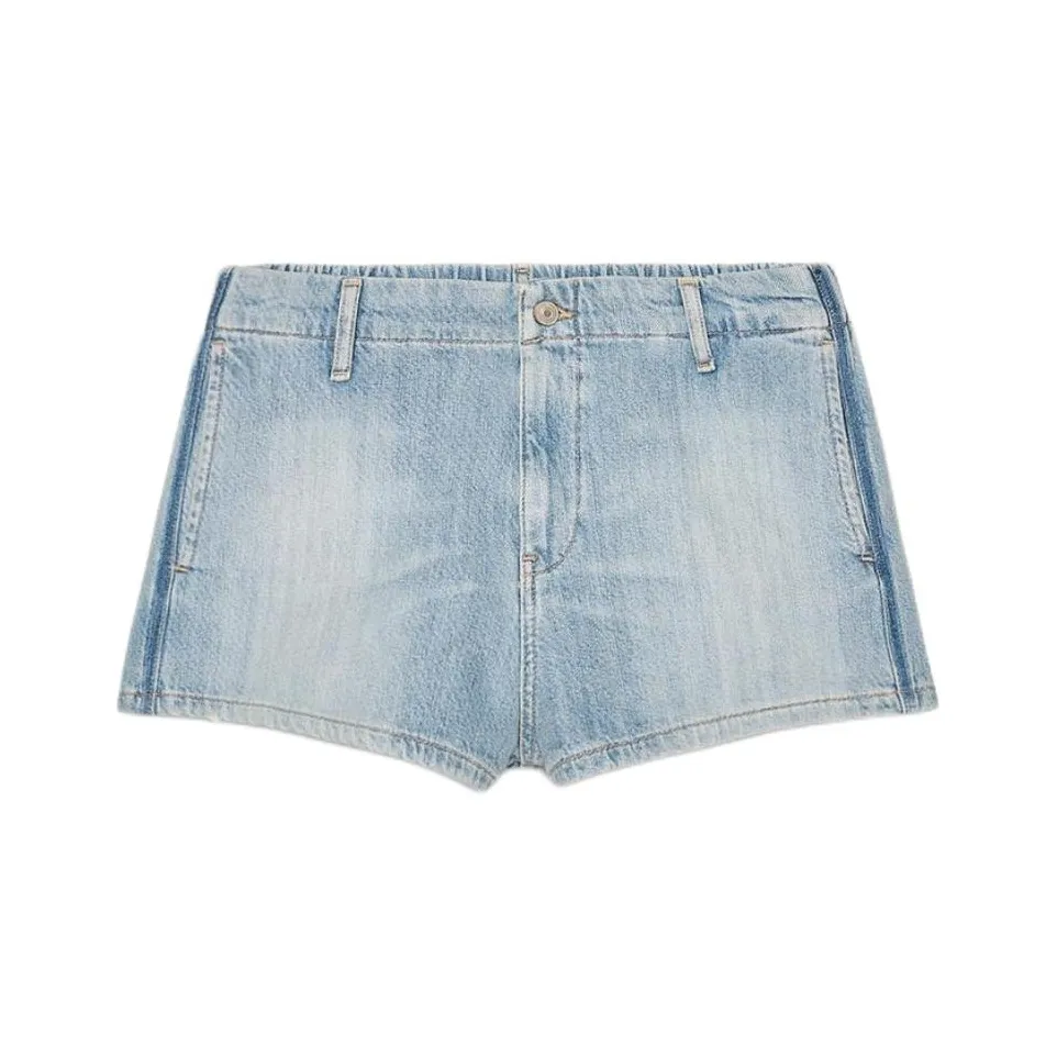 ZARA Trf Denim Shorts Women's Light Blue