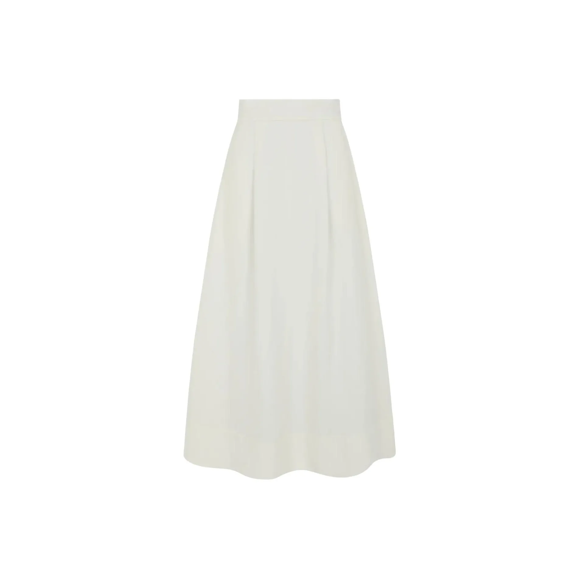 PAROSH Casual Long Skirt Women's White